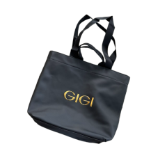 Шоппер черный с логотипом GIGI